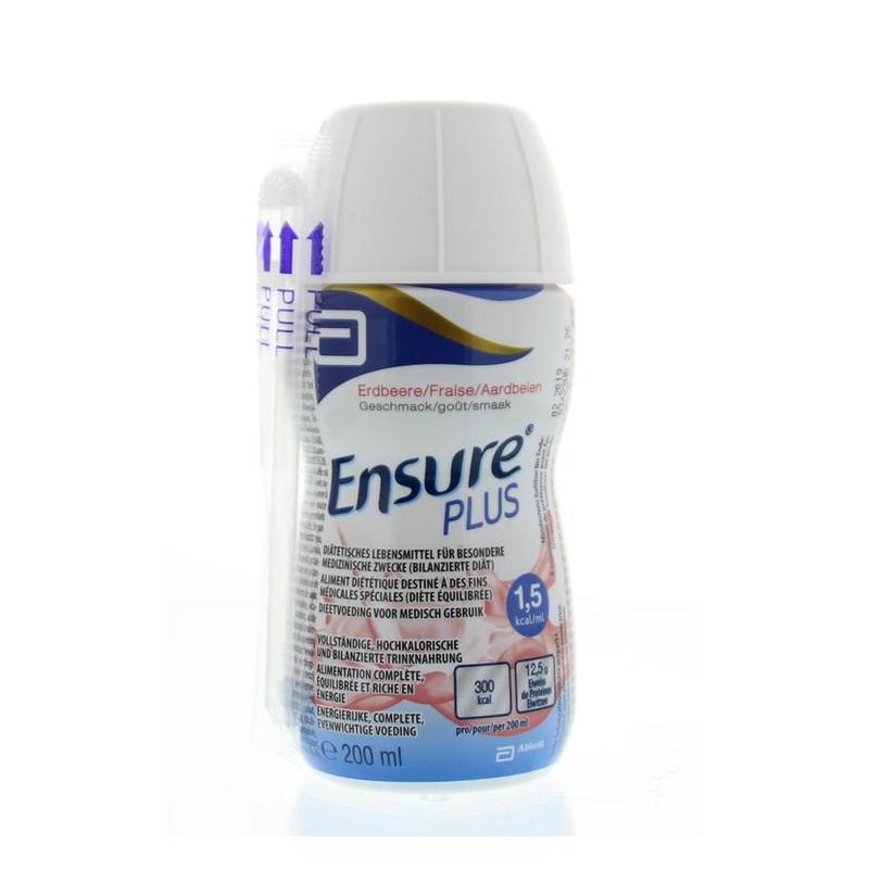 ENSURE PLUS AARDBEI FLESJE 200ML