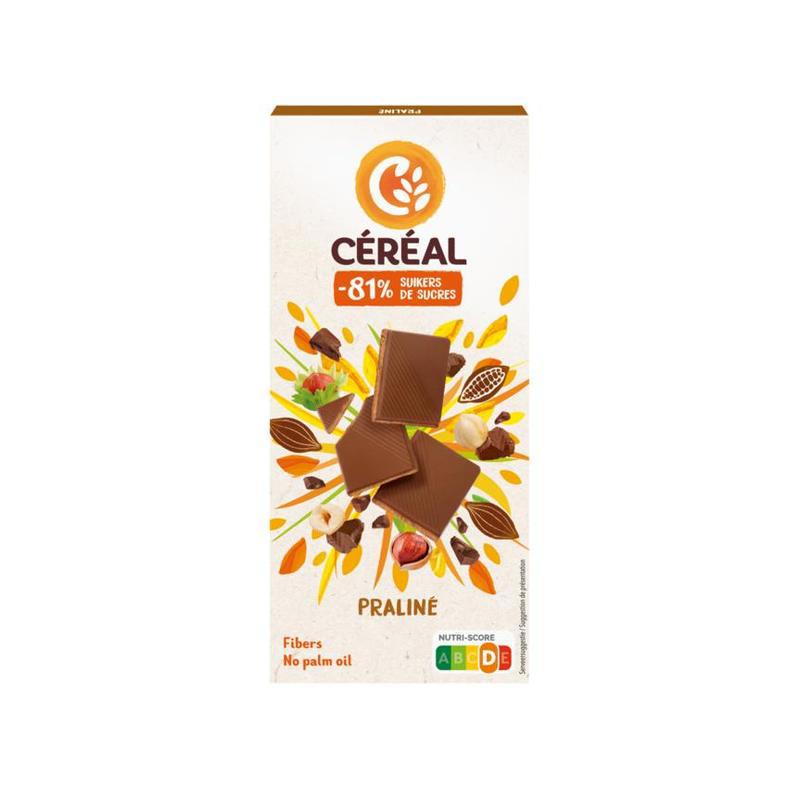 CEREAL TABLET PRALINE MALTITO* 100GR